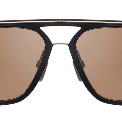 DitaLancierSunglassesLSA400BlackWhiteGoldLandBrownFront