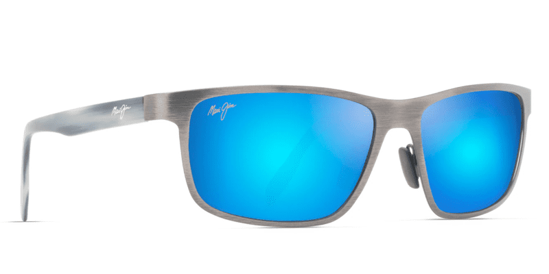 MauiJImAnemone606SunglassesDarkGunmetalwithBlueHawaiilensescorner