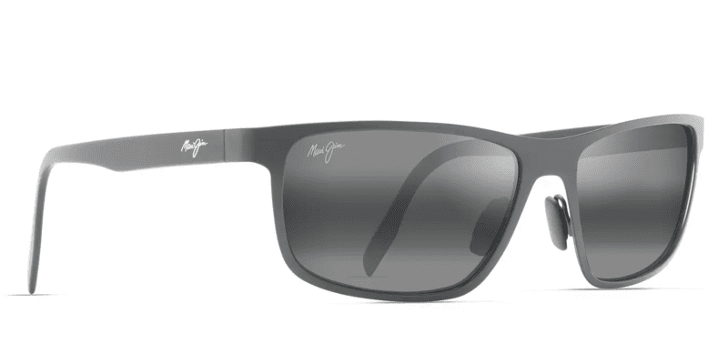 MauiJImAnemone606SunglassesSatinBlackwithNeutralGreylensescorner