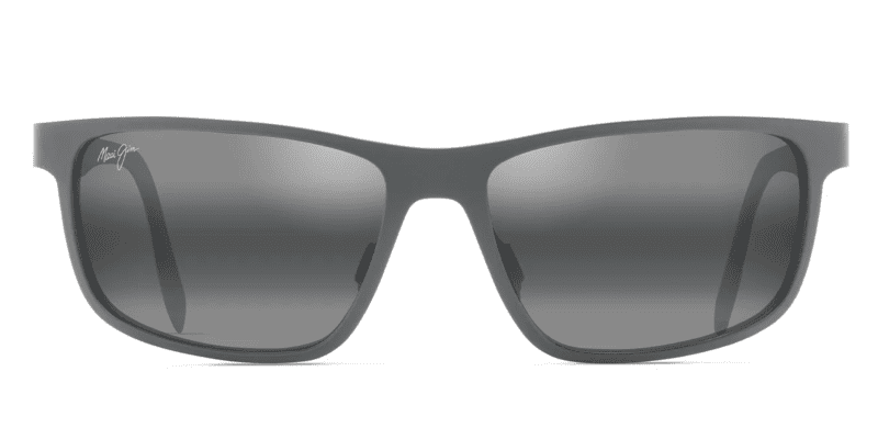 MauiJImAnemone606SunglassesSatinBlackwithNeutralGreylensesfront