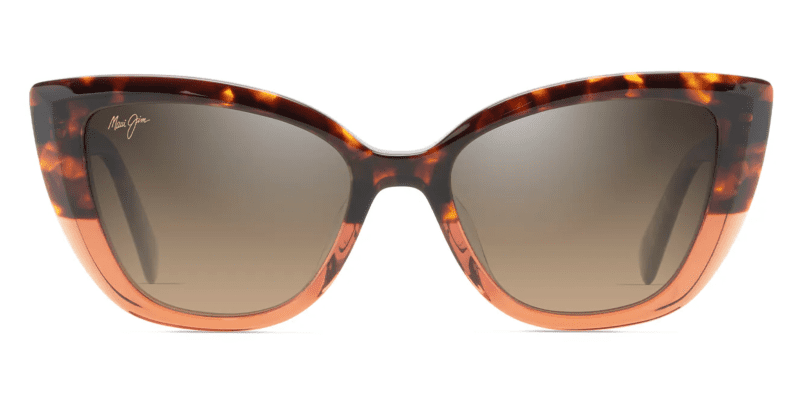 MauiJImBlossom892SunglassesHavanaPeachwithHCLBronzelensesfront