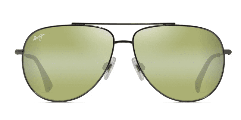 MauiJImHau oli665SunglassesShinyDarkRutheniumwithMauiHTLensesfront