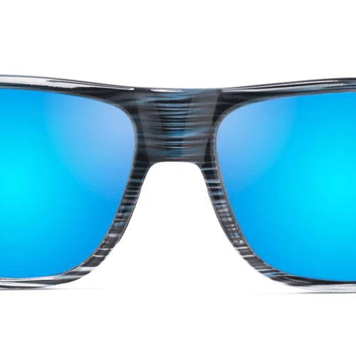 MauiJImKeahi873SunglassesBlueStripewithBlueHawaiifront