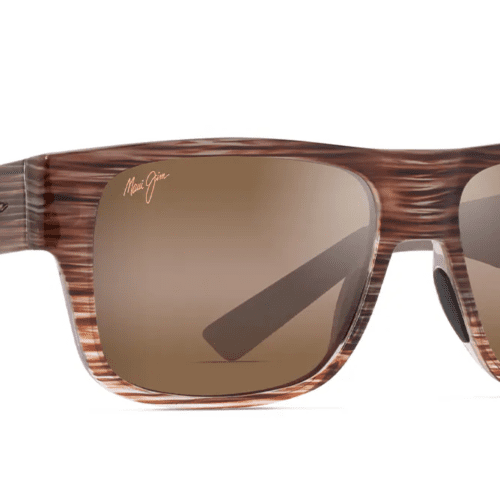 MauiJImKeahi873SunglassesBrownStripewithHCLBronzecorner