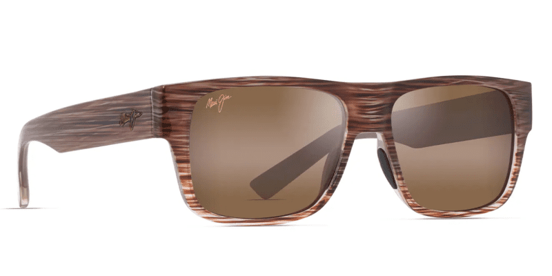 MauiJImKeahi873SunglassesBrownStripewithHCLBronzecorner