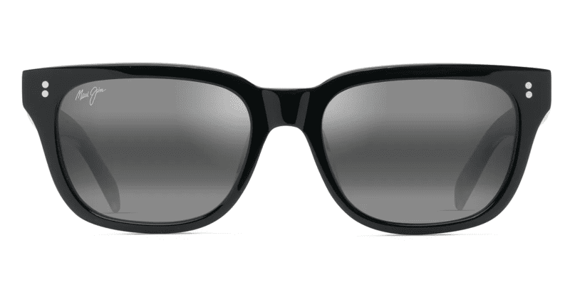 MauiJImLikeke894SunglassesBlackCrystalwithNeturalGreylensesfront