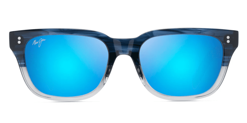 MauiJImLikeke894SunglassesBluetoGreywithBlueHawaiilensesfront