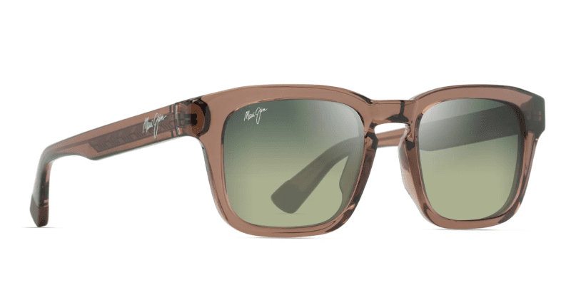 MauiJImMALUHIA643Sunglasses ShinyTransLightBrownwithMauiHTLensescorner