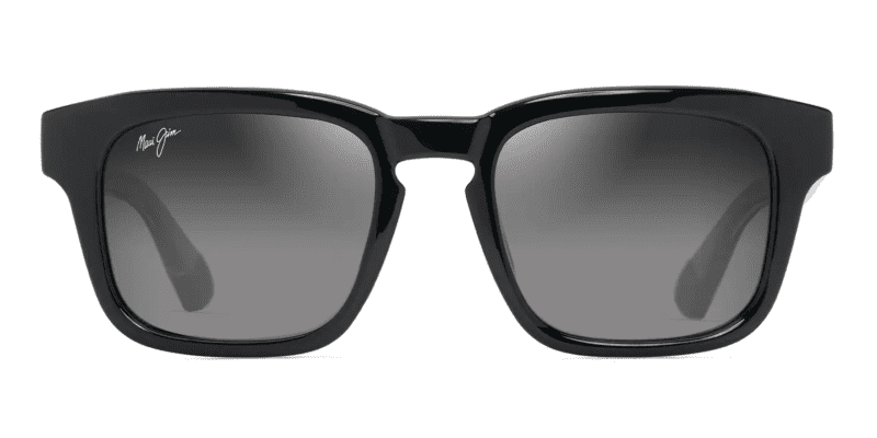 MauiJImMALUHIA643Sunglasses ShinyblacktranslightGreywithNeutralGreyLensesfront