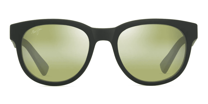 MauiJImMaoli668SunglassesMatteDarkGreenwithHTlensesfront