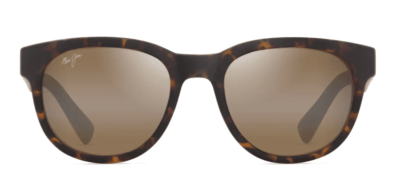 MauiJImMaoli668SunglassesMatteDarkhavanawithHCLBronzelensesfront