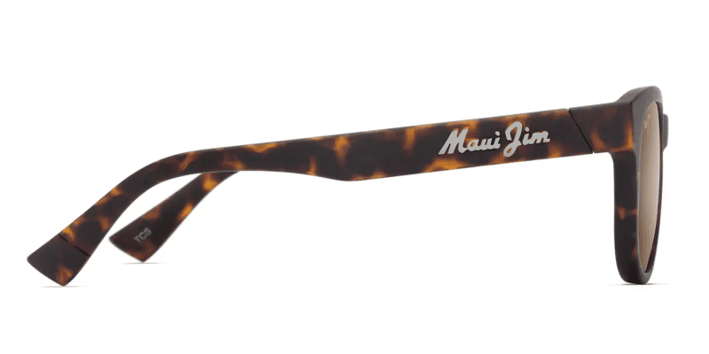 MauiJImMaoli668SunglassesMatteDarkhavanawithHCLBronzelensesside