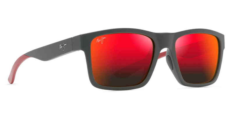 MauiJImTheFlats897SunglassesDarkGreywithHawaiiLavacorner