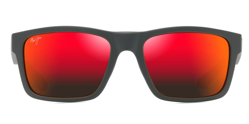 MauiJImTheFlats897SunglassesDarkGreywithHawaiiLavafront