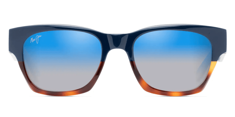 MauiJImValleyIsle780SunglassesNavytortoisewithBlueSilverMirrorlensesfront