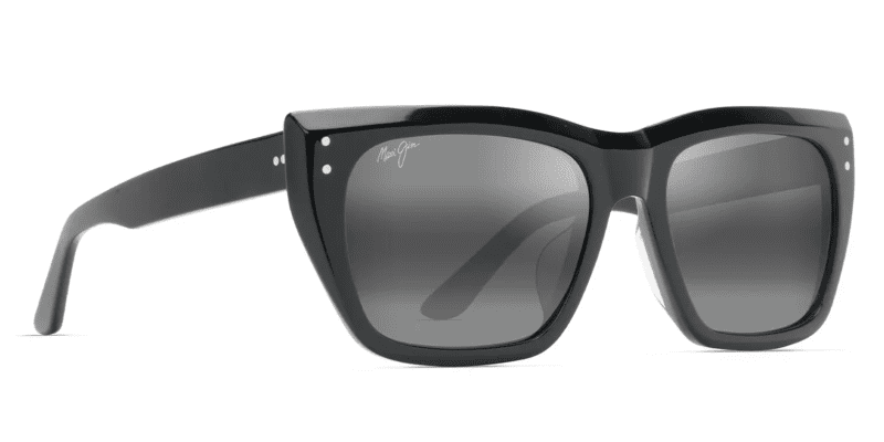 MauiJimAlohaLane893SunglassesBlackGlosswithNeutralGreyLensescorner