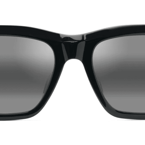 MauiJimAlohaLane893SunglassesBlackGlosswithNeutralGreyLensesfront