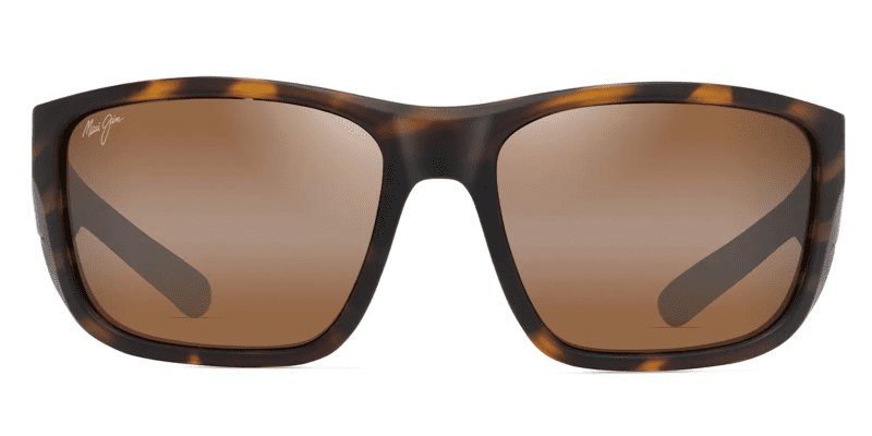 MauiJimAmberjack896SunglassesMatteTortoisewithBlackRubberandHCLBronzeLensesfront