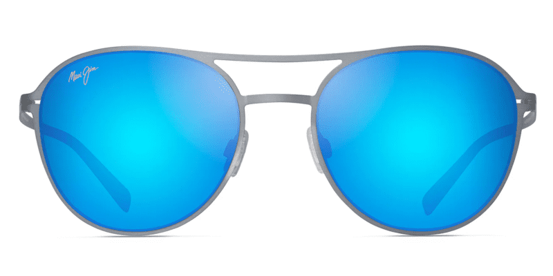 MauiJimHalfMoon890SunglassesDoveGreywithBlueHawaiifront