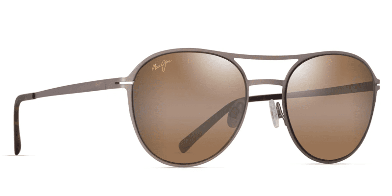 MauiJimHalfMoon890SunglassesSatinSepiawithHCLBronzeCorner