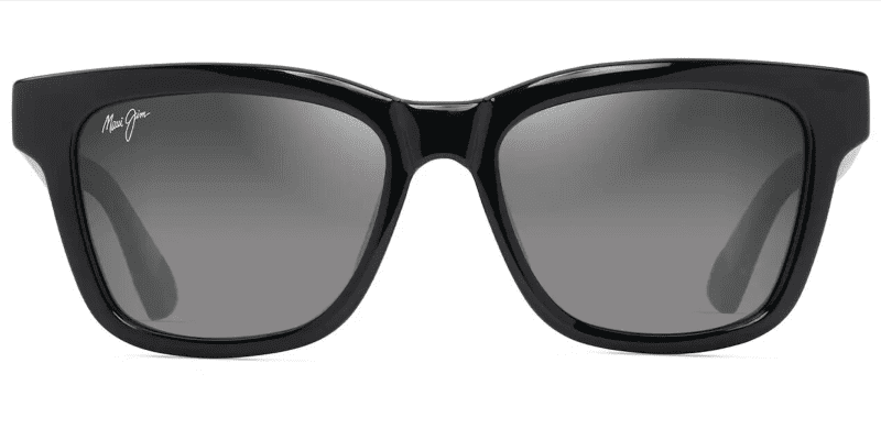 MauiJimHanohanoSunglassesBlackLtGreyNeutralGreyFront