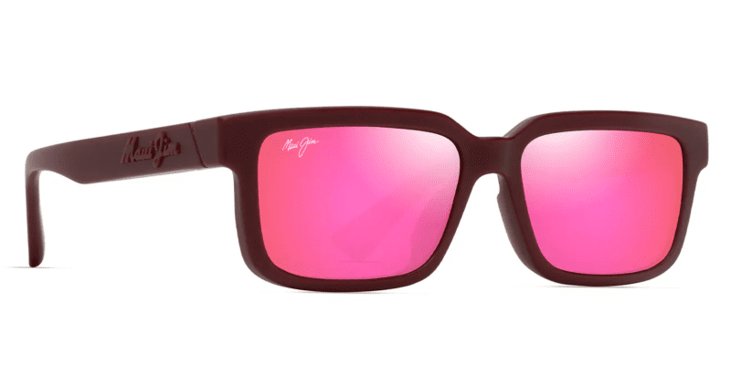 MauiJimHiapoAsianFit655SunglassesBurgundyMauiSunriseCorner