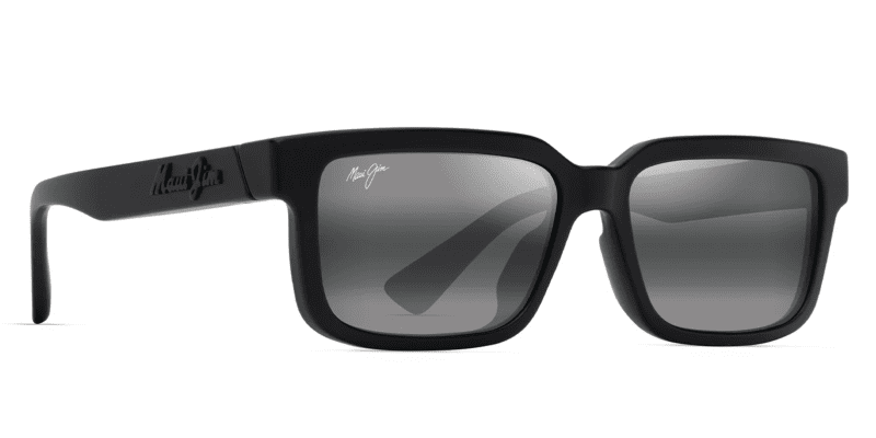 MauiJimHiapoAsianFit655SunglassesMatteBlackGreyCorner