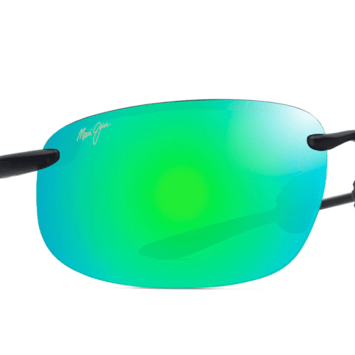 MauiJimHo okipaXL456SunglassesTranslucentMatteGreywithMauiGreen