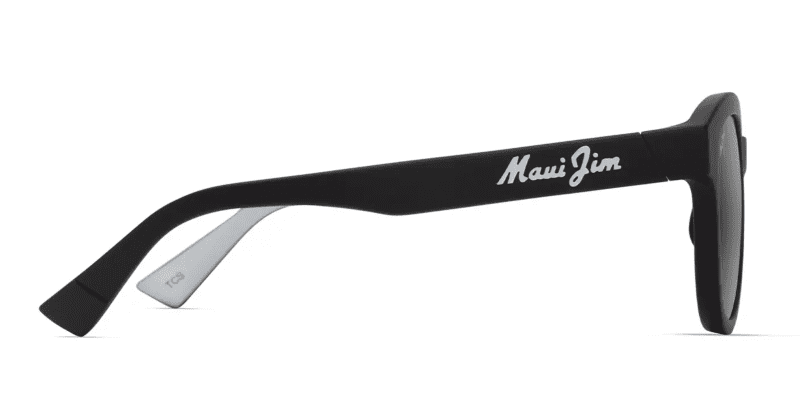 MauiJimIhupaniAsianFit658SunglassesMatteBlackNeutralGreySide