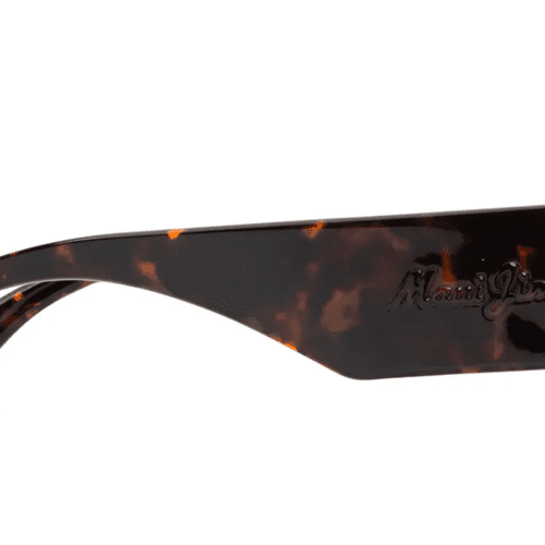 MauiJimKUPALE639Sunglasses ShinyDarkHavanawithHawaiiLavaLensesside