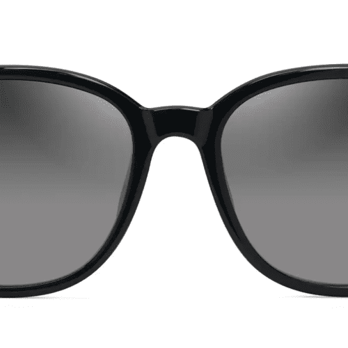 MauiJimKU IKAHI647SunglasssesShinyBlackwinTransLightGreywithNeutralGreyfront