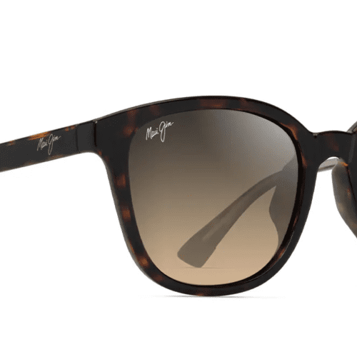 MauiJimKU IKAHI647SunglasssesShinyDarkHavanaTransYellowwithHCLBronzecorner