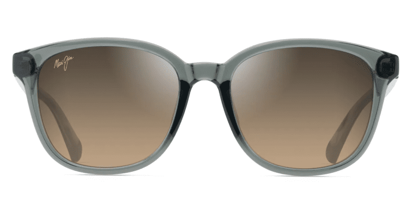 MauiJimKU IKAHI647SunglasssesShinyTransDarkGreywithHCLbronzefront