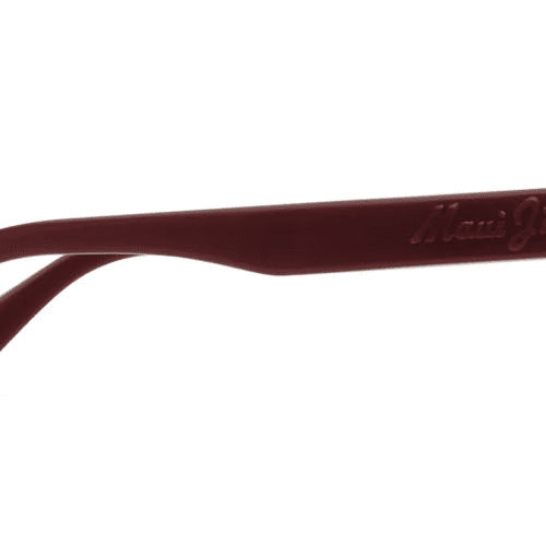 MauiJimKahiko635SunglassesMatteBurgundywithMauiSunriselensesside