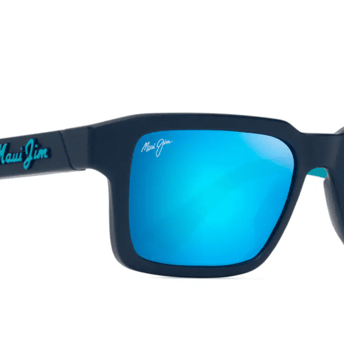 MauiJimKahiko635SunglassesMatteDarkBluewithBlueHawaiilensescorner