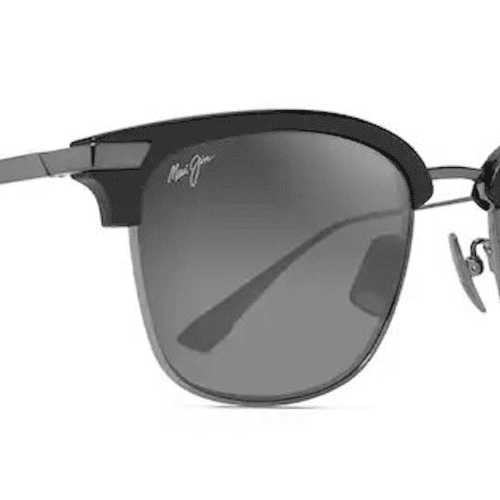 MauiJimKalaunuAFSunglassesBlackSilverNeutralGreyCorner