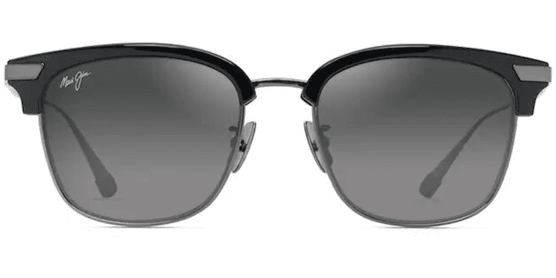 MauiJimKalaunuAFSunglassesBlackSilverNeutralGreyFront