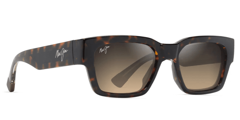 MauiJimKenui642SunglassesShinyDarkHavanawithHCLBronzelensescorner