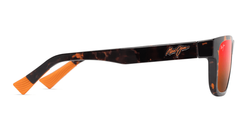 MauiJimKeola628SunglassesDarkHavanawithHawaiiLavaLensesside