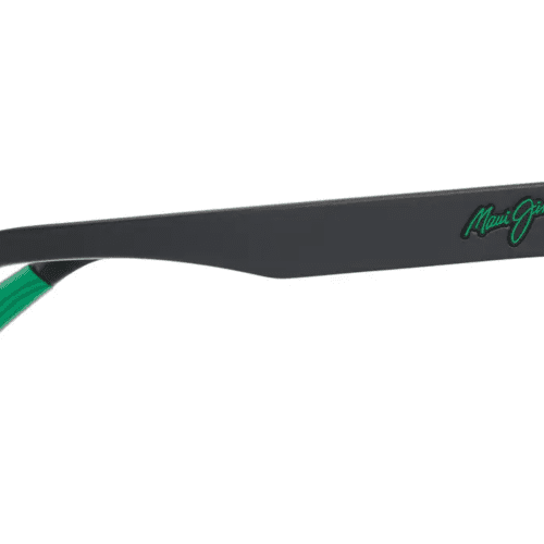 MauiJimKeola628SunglassesMatteBlackwithMauiGreenLensesside