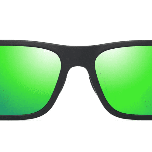 MauiJimKeola628SunglassesMatteBlackwithMauiGreenfront