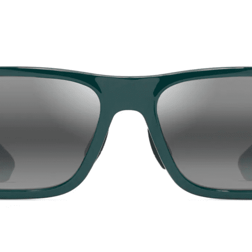 MauiJimKeola628SunglassesShinyDarkGreenwithNeutralGreyLensesfront