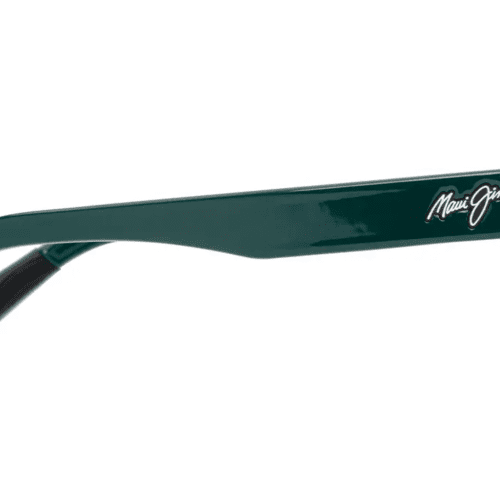 MauiJimKeola628SunglassesShinyDarkGreenwithNeutralGreyLensesside