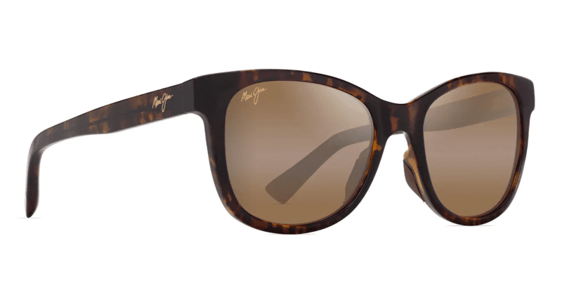 MauiJimKiopa a671SunglassesMatteDarkHavanawithHCLBronzelensescorner