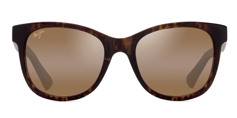 MauiJimKiopa a671SunglassesMatteDarkHavanawithHCLBronzelensesfront