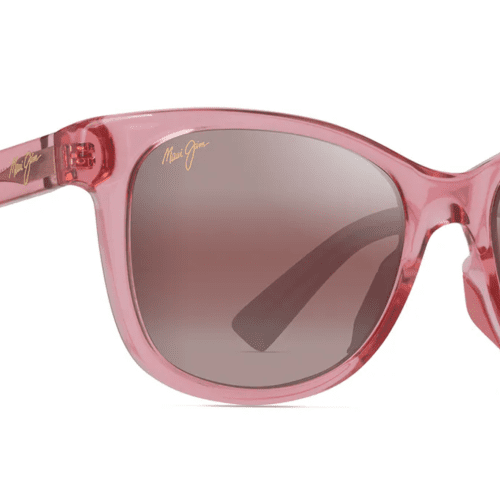 MauiJimKiopa a671SunglassesShinyTransparentpinkwithmauiRoselensescorner