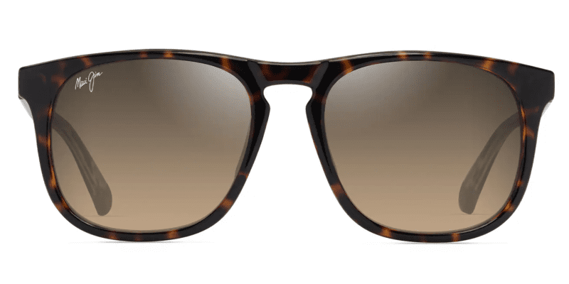 MauiJimKupa a641SunglassesShinyDarkHavanaTransYellowwithHCLBronzefront