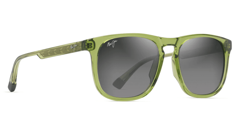 MauiJimKupa a641SunglassesShinyTransGrassGreenwithNeutralGreycorner