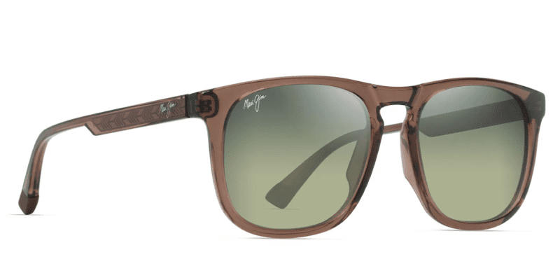 MauiJimKupa a641SunglassesShinyTransLightBrownwithMauiHTLensescorner