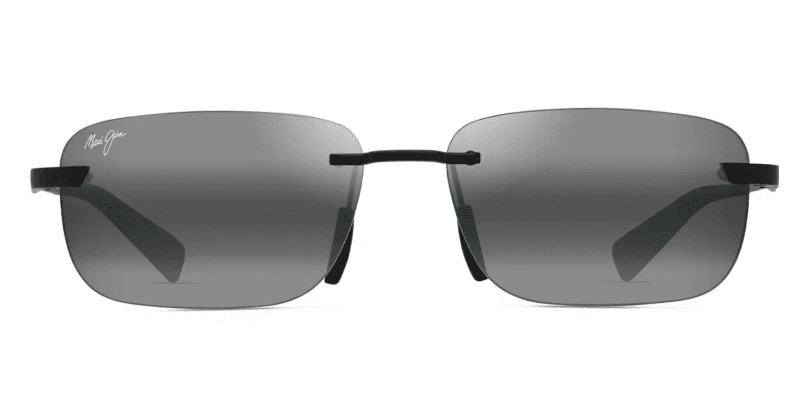 MauiJimLanakila624SunglassesMatteBlackGreyGreyFront